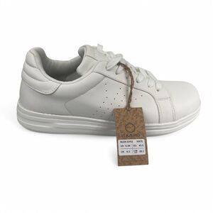 Men 10.5 Wide White Walking Diabetic Sneaker Arch Heel Support Plantar Fasciitis